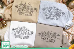 Christmas SVG Four Designs, 4 Cute Santa Christmas Designs Product Image 1