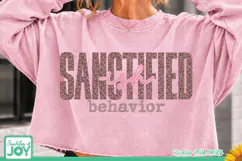 Sanctified-ish Behavior PNG | Funny Christian Design Product Image 1