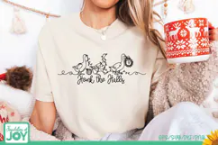 Honk the Halls SVG, Christmas Goose Line Art, Funny Holiday Product Image 2
