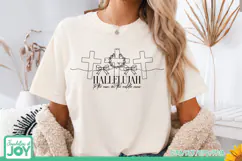 Hallelujah to the Man on the Middle Cross SVG |Easter svg Product Image 2