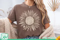 Faith Sunflower Shirt Design, Boho Patterns, Vintage Product Image 2