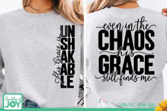 Chaos Unshakable Grace SVG, Christian Faith Shirt Product Image 2