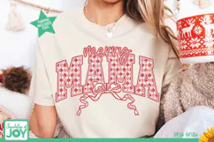 Christmas Mama PNG, Merry Mama Candy Cane Product Image 2