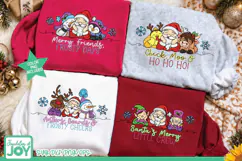 Christmas SVG Four Designs, 4 Cute Santa Christmas Designs Product Image 2