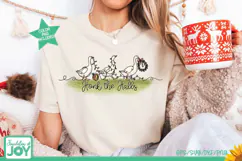 Honk the Halls SVG, Christmas Goose Line Art, Funny Holiday Product Image 3