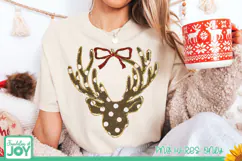 Christmas Deer PNG, Glitter Reindeer PNG Product Image 3
