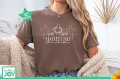 Hallelujah to the Man on the Middle Cross SVG |Easter svg Product Image 3