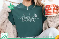 Honk the Halls SVG, Christmas Goose Line Art, Funny Holiday Product Image 4