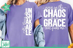 Chaos Unshakable Grace SVG, Christian Faith Shirt Product Image 3