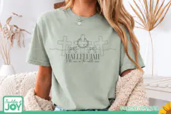Hallelujah to the Man on the Middle Cross SVG |Easter svg Product Image 4