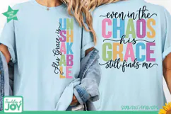Chaos Unshakable Grace SVG, Christian Faith Shirt Product Image 4