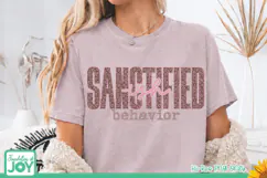 Sanctified-ish Behavior PNG | Funny Christian Design Product Image 4