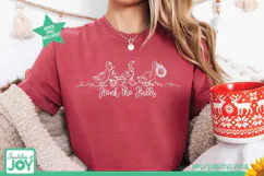 Honk the Halls SVG, Christmas Goose Line Art, Funny Holiday Product Image 6