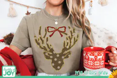 Christmas Deer PNG, Glitter Reindeer PNG Product Image 7