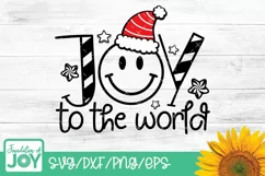 Joy to the World svg, Candy Cane svg, Christmas Svg Product Image 1