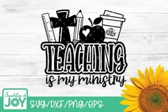 Teaching is my ministry svg, Christian Teacher PNG Product Image 1