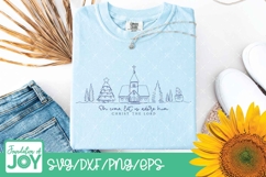 Oh come let us adore him svg, Christmas Church png Product Image 4