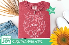 Santa&#039;s Reindeer svg, Red Nose reindeer png, Christmas Product Image 4