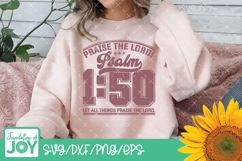 Praise the Lord svg, Bible verse png, Collegiate Lettering Product Image 4