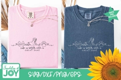 life is better with a great dane svg, continuous line art, Product Image 3