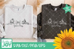 Game Day svg , Hockey png, Continuous line art Product Image 3