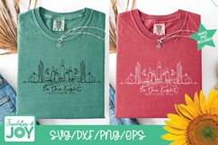 Be the Light svg, Matthew 5:14 svg, continuous line svg Product Image 3