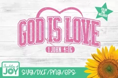 God is Love svg, Valentines's Day png, BIble Verse svg Product Image 3