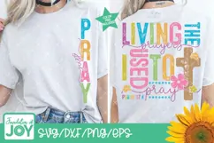 Just Pray png, Christian svg, Bible Verse svg Product Image 3