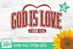 God is Love svg, Valentines's Day png, BIble Verse svg Product Image 4