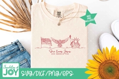 She Love Jesus and America too svg, Patriotic PNG Product Image 5