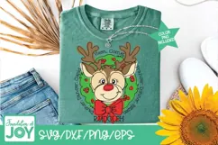Santa's Reindeer svg, Red Nose reindeer png, Christmas Product Image 5