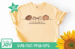 Fall Days and Football Plays svg, Game day png, Fall pumpkin Product Image 5