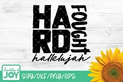 Hard fought hallelujah svg, Praise and worship music Product Image 1