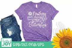 Butterflies svg, Spring svg, Flowers svg, Quote svg, Phrase Product Image 2