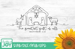 The greatest gift of all svg, Nativity scene Product Image 1
