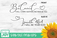 I will carry you svg, Christian Sleeve svg, Bible Verse svg Product Image 1
