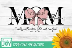 Christian Mother's Day svg, Mom Coquette png, Bible verse Product Image 1