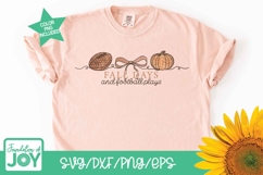 Fall Days and Football Plays svg, Game day png, Fall pumpkin Product Image 6