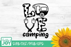 Love Camping svg, Camper svg, Smores svg, Camping svg Product Image 1