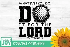 Christian Sports svg, Golf svg, Bible Verse svg Product Image 1