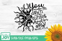 Bible Verse svg, Sun Svg, Dawn svg, Christian svg, Joy svg, Product Image 1