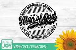 Man of God svg, BIble Verse svg, Father's Day svg Product Image 1