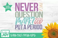 Faith saying svg, Bible Quote Png, God quotes Product Image 1