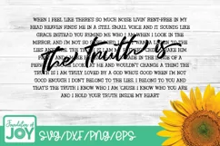 The truth is svg, Christian worship png, Praise and worship Product Image 1