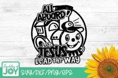 All Aboard svg, Christian Kids svg, Toddler svg Product Image 1