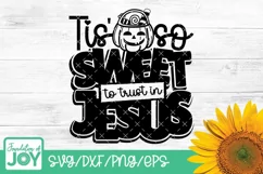 Tis so sweet to trust in Jesus svg, Kids Halloween design Product Image 1