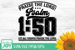 Praise the Lord svg, Bible verse png, Collegiate Lettering Product Image 1