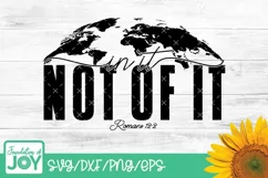 In this world not of svg, Bible verse svg, Christian Tshirt Product Image 1