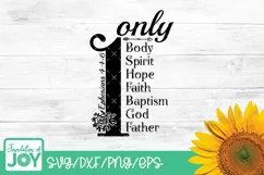 Only one body spirit hope faith baptism svg, Bible verse svg Product Image 1