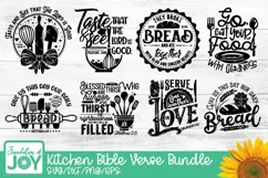 Kitchen Bible Verses, Taste and see, Bread of life svg Product Image 1